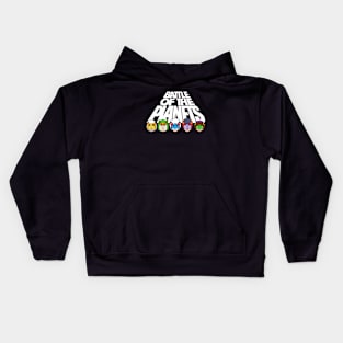 Gatchaman Battle of the Planets - title heads Kids Hoodie